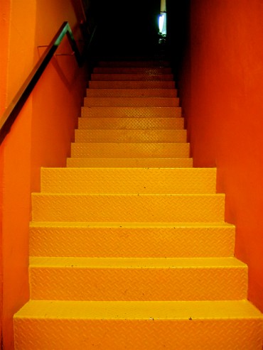 Orange Stairs flickr photo by The Wandering Angel
